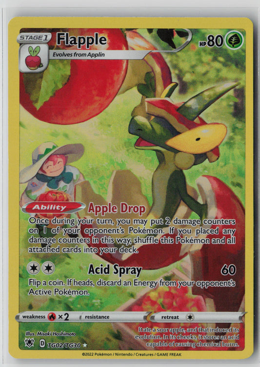 Flapple TG02/TG30 – Astral Radiance Trainer Gallery Pokémon Card NM