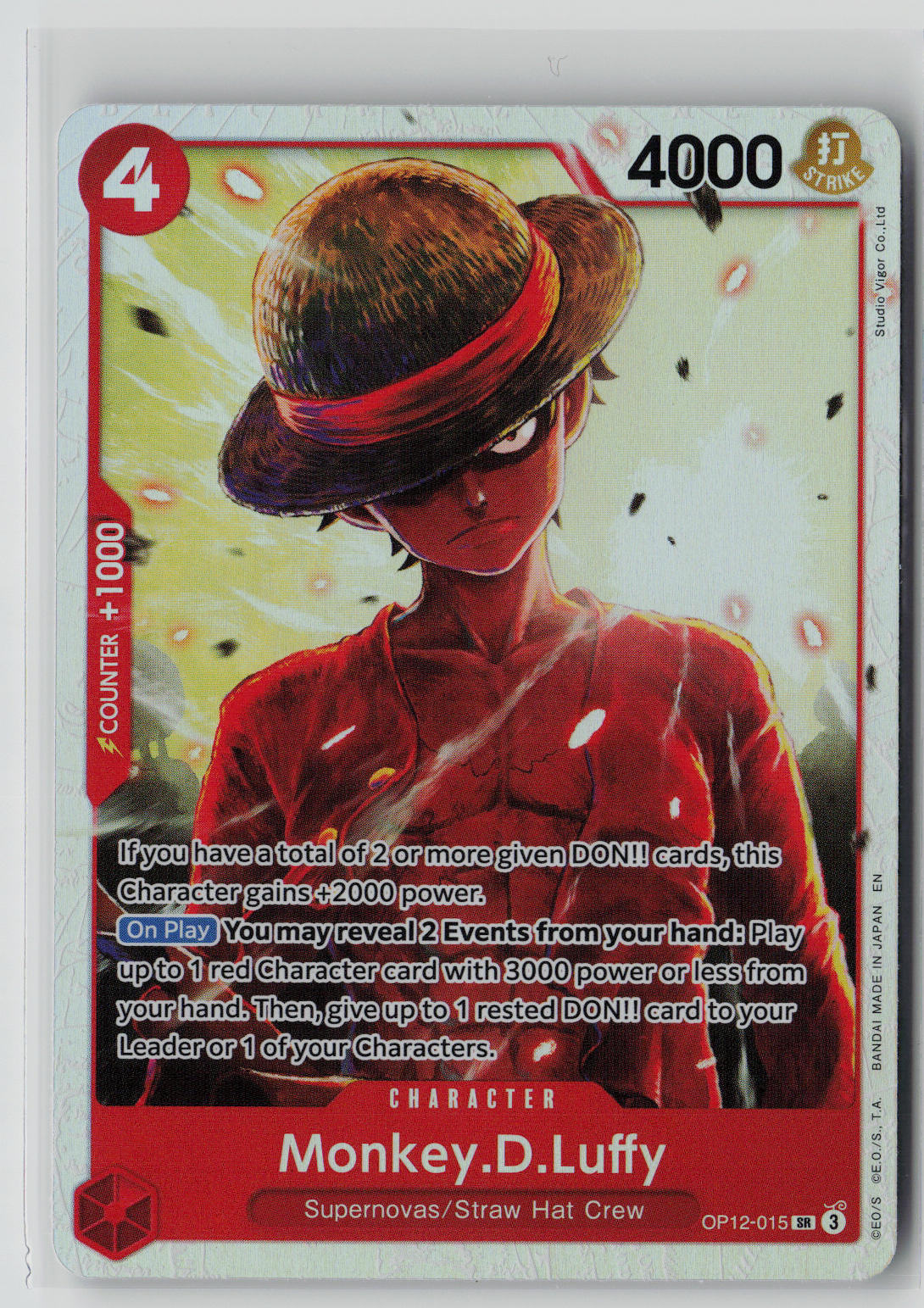 Monkey.D.Luffy OP12-015 – Legacy of the Master NM