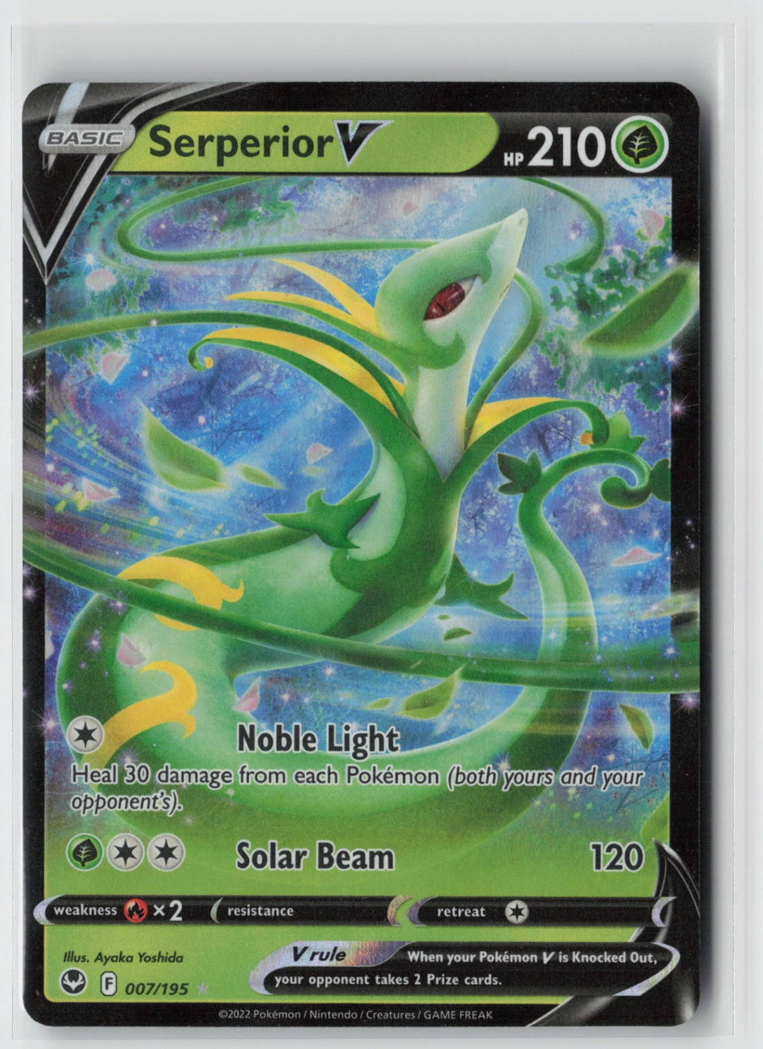 Serperior V 007/195 – SWSH12: Silver Tempest Pokémon Card NM