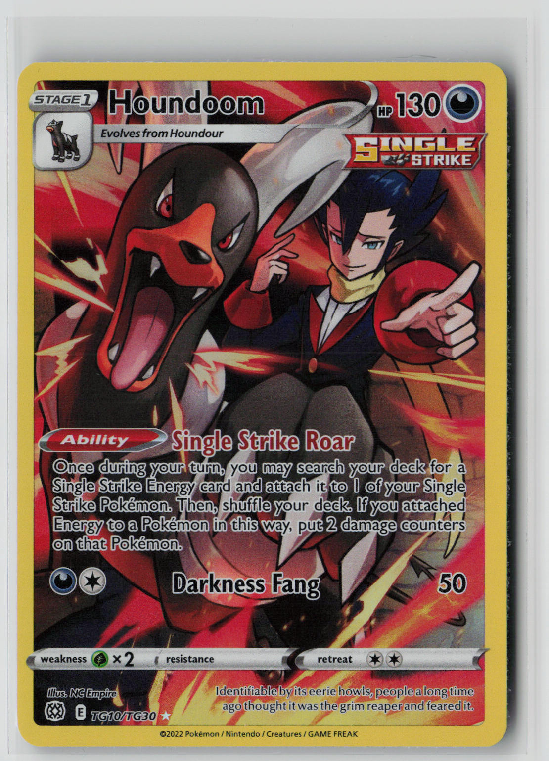 Houndoom TG10/TG30 – Brilliant Stars Trainer Gallery Pokémon Card NM