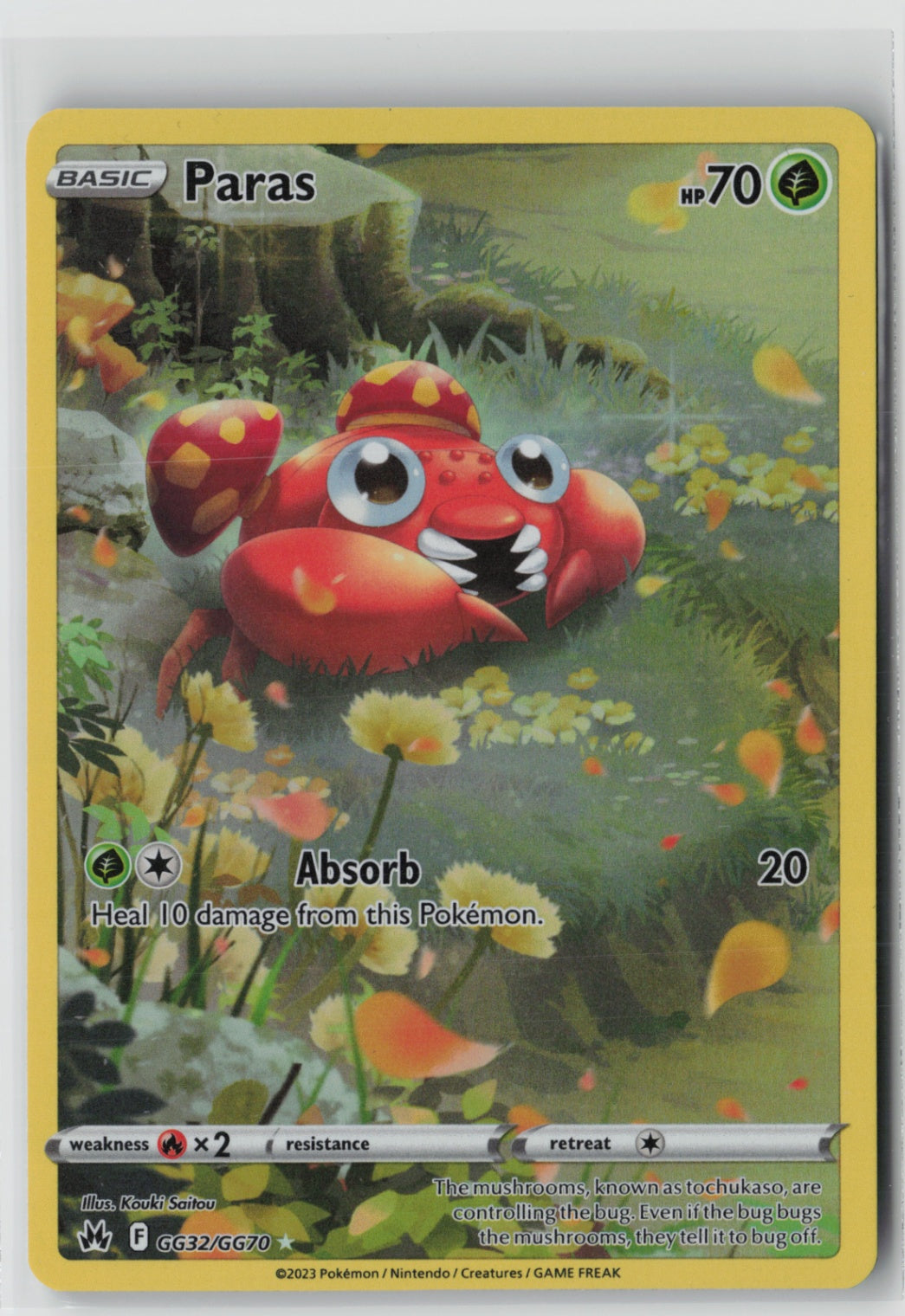 Paras GG32/GG70 – Crown Zenith: Galarian Gallery Pokémon Card NM