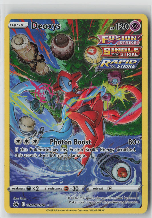Deoxys GG12/GG70 – Crown Zenith: Galarian Gallery Pokémon Card NM