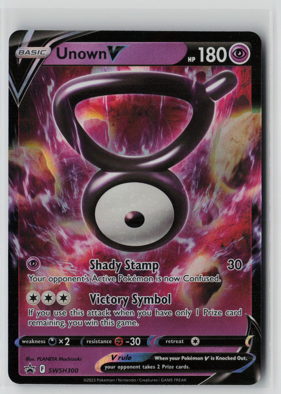 Unown V SWSH300 – Sword & Shield Promo Cards Pokémon Card NM