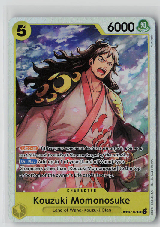 Kouzuki Momonosuke OP06-107 – Wings of the Captain NM