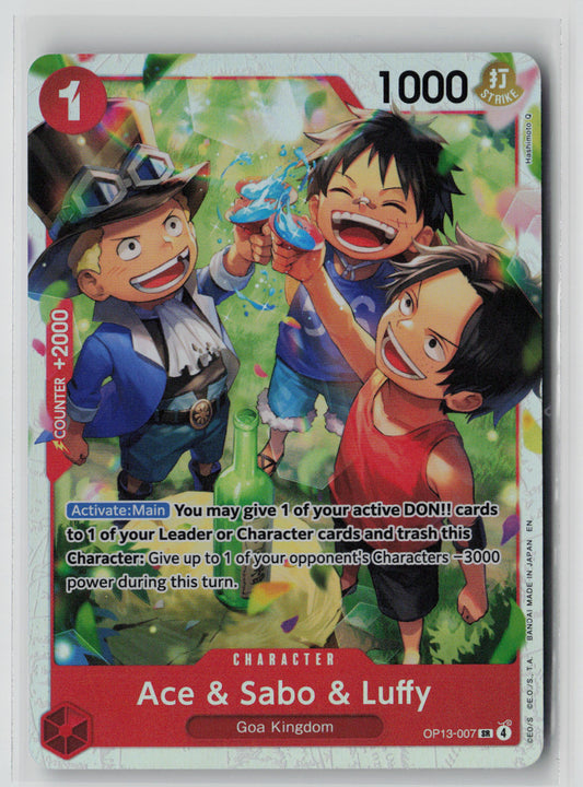 Ace & Sabo & Luffy OP13-007 – Carrying On His Will NM