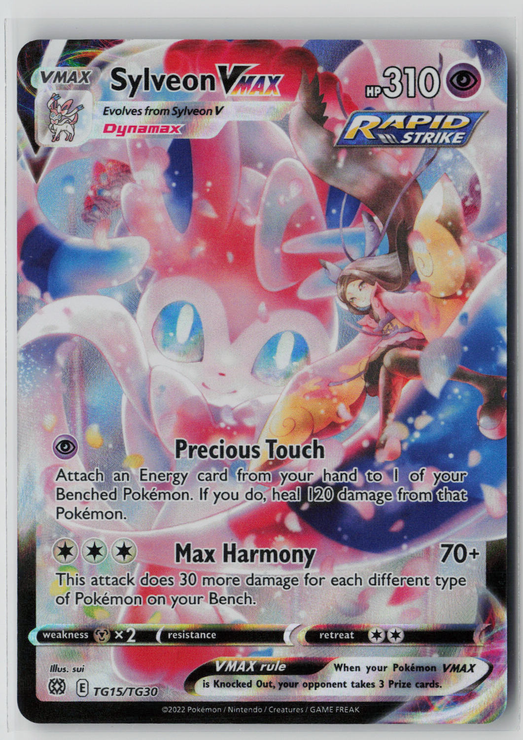 Sylveon VMAX TG15/TG30 – Brilliant Stars Trainer Gallery Pokémon Card NM