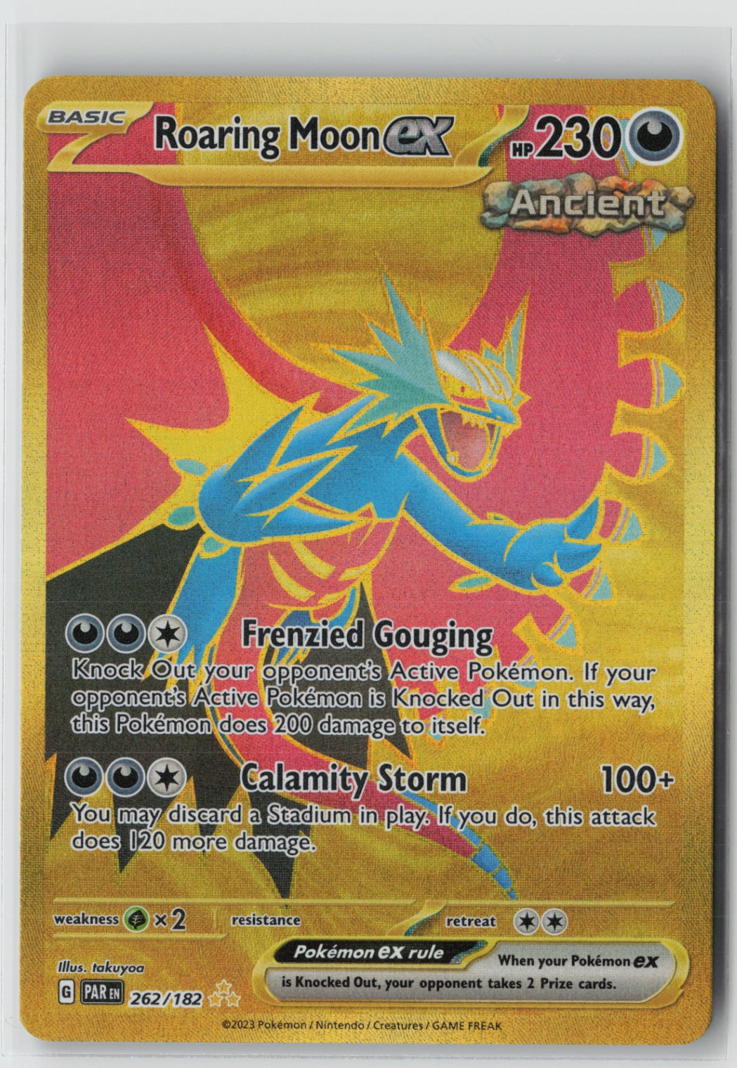 Roaring Moon ex 262/182 – SV04: Paradox Rift Pokémon Card NM