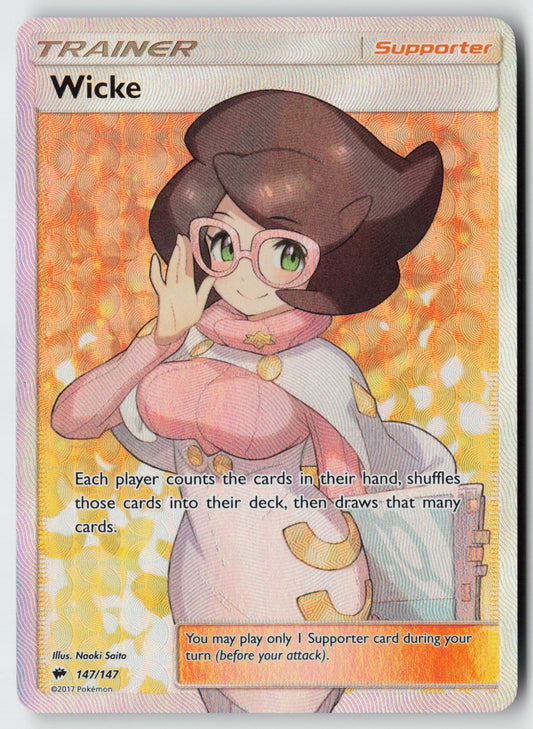 Wicke (Full Art) 147/147 – SM - Burning Shadows Pokémon Card NM