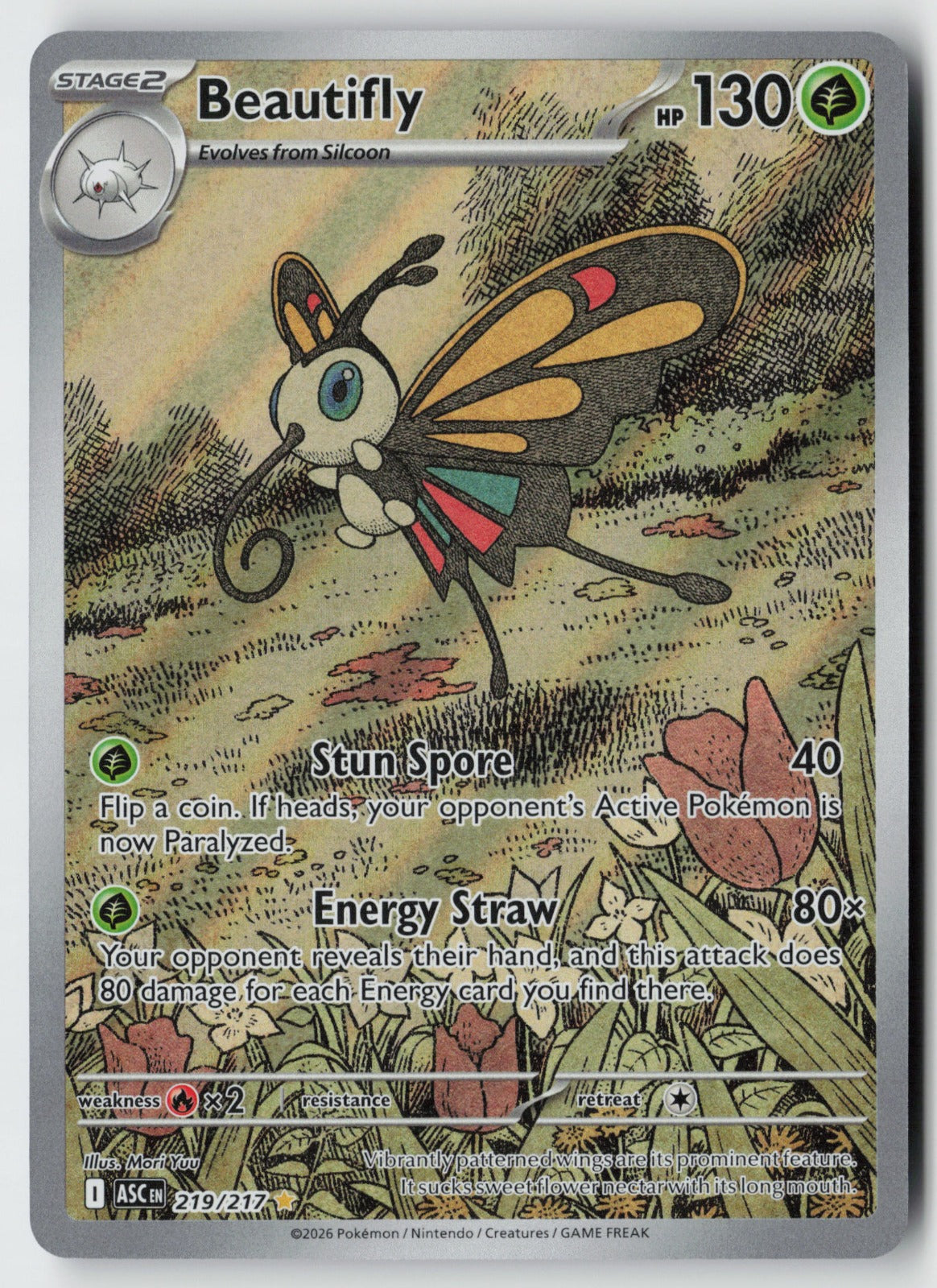 Beautifly 219/217 – Ascended Heroes Pokémon Card NM