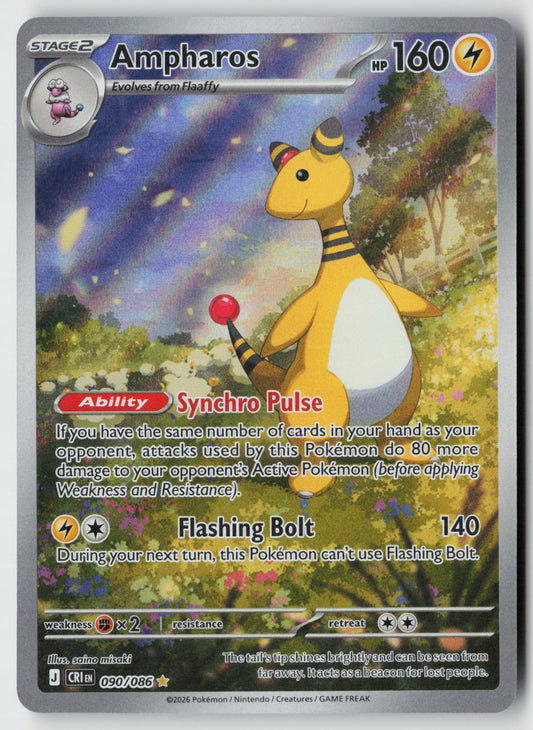 Ampharos 090/086 – Chaos Rising Pokémon Card NM