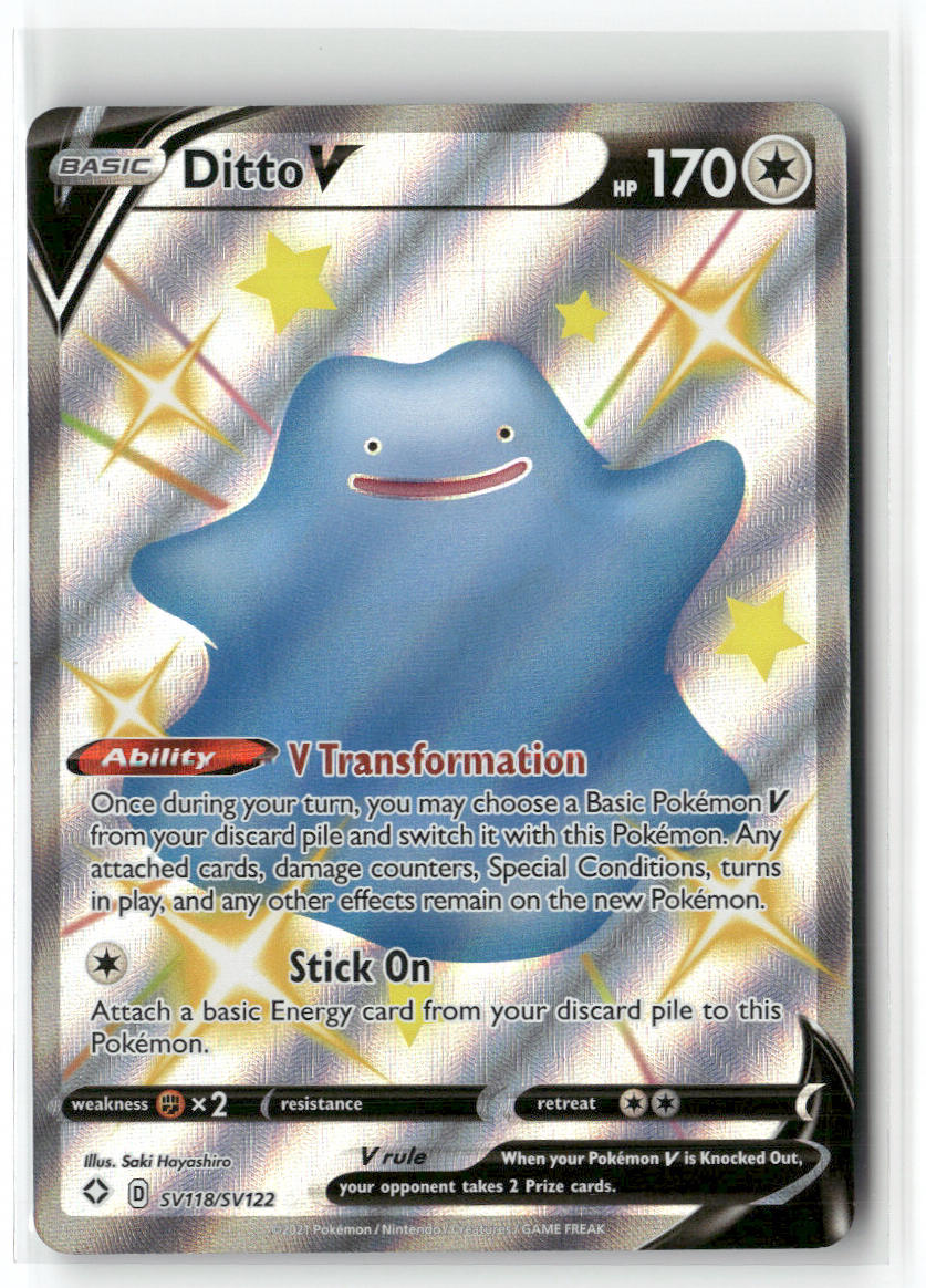 Ditto V SV118/SV122 – Shining Fates: Shiny Vault Pokémon Card NM