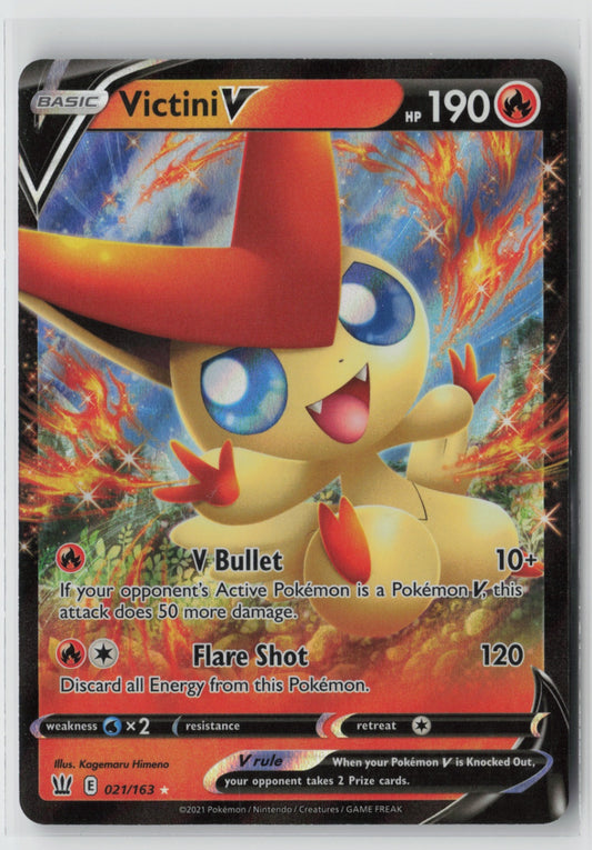 Victini V 021/163 – SWSH05: Battle Styles Pokémon Card NM