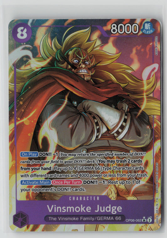 Vinsmoke Judge (Alternate Art) OP06-062 – Wings of the Captain NM