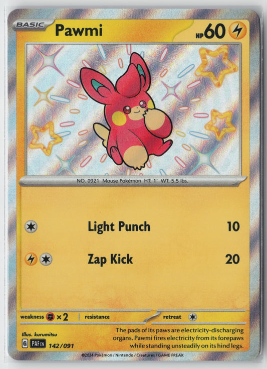 Pawmi 142/091 – SV: Paldean Fates Pokémon Card NM