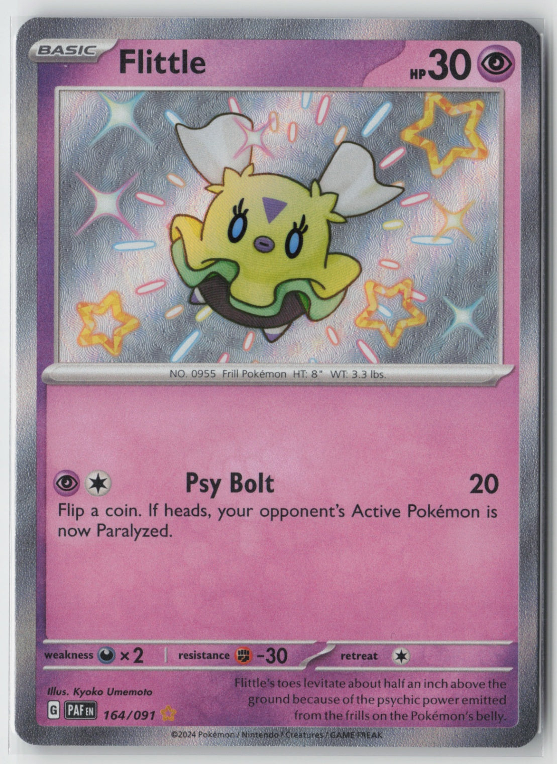 Flittle 164/091 – SV: Paldean Fates Pokémon Card NM
