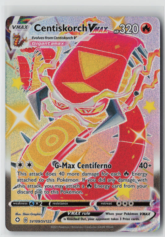 Centiskorch VMAX SV109/SV122 – Shining Fates: Shiny Vault Pokémon Card NM