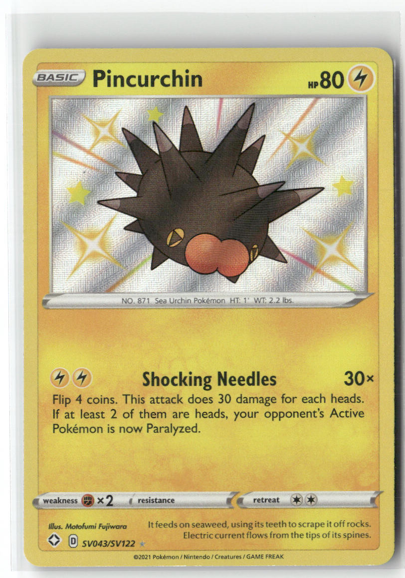 Pincurchin SV043/SV122 – Shining Fates: Shiny Vault Pokémon Card NM