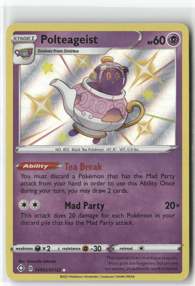 Polteageist SV053/SV122 – Shining Fates: Shiny Vault Pokémon Card NM