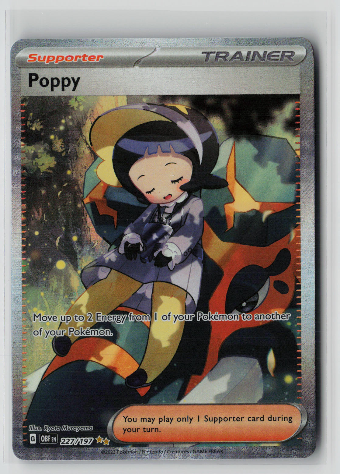 Poppy 227/197 – Obsidian Flames Pokémon Card NM
