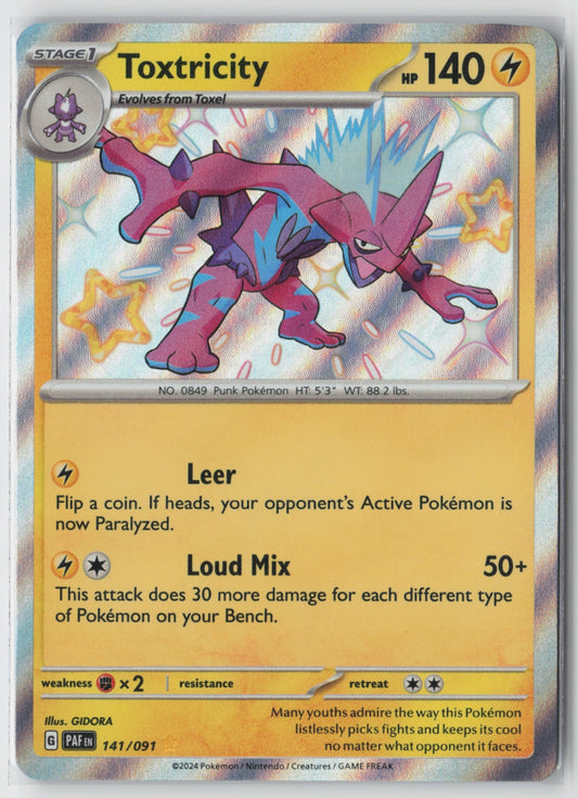 Toxtricity 141/091 – SV: Paldean Fates Pokémon Card NM