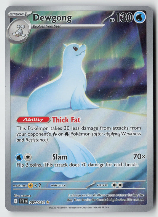 Dewgong 097/094 – Phantasmal Flames Pokémon Card NM