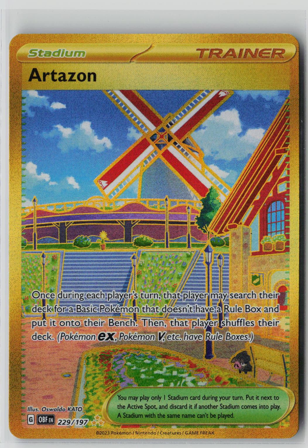 Artazon 229/197 – Obsidian Flames Pokémon Card NM