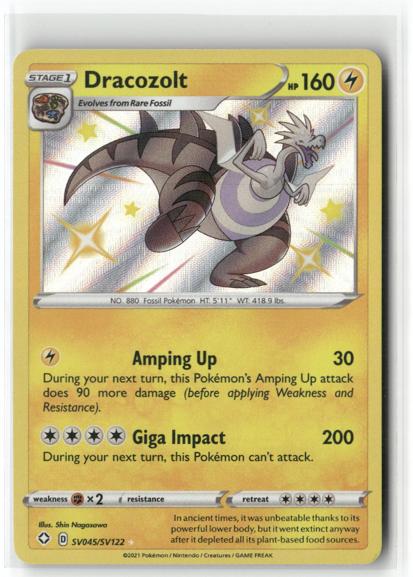 Dracozolt SV045/SV122 – Shining Fates: Shiny Vault Pokémon Card NM