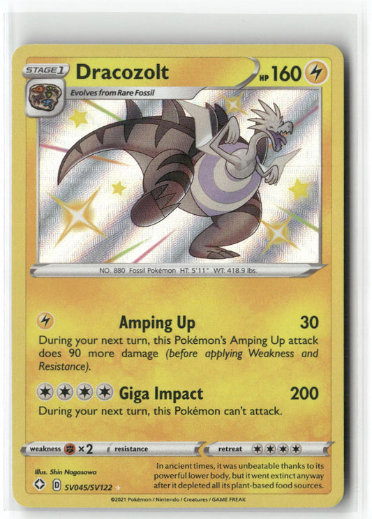 Dracozolt SV045/SV122 – Shining Fates: Shiny Vault Pokémon Card NM