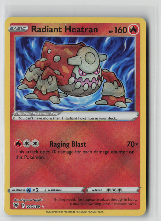 Radiant Heatran 027/189 – Astral Radiance Pokémon Card NM