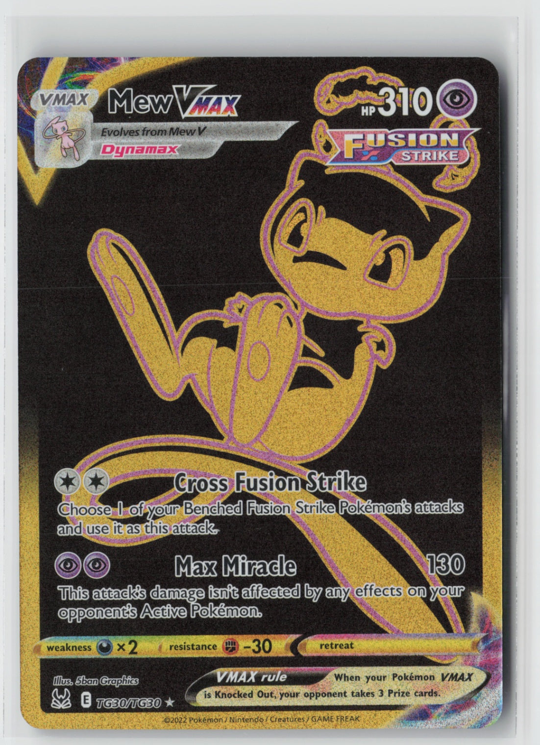 Mew VMAX (Secret) TG30/TG30 – SWSH11: Lost Origin Trainer Gallery Pokémon Card N