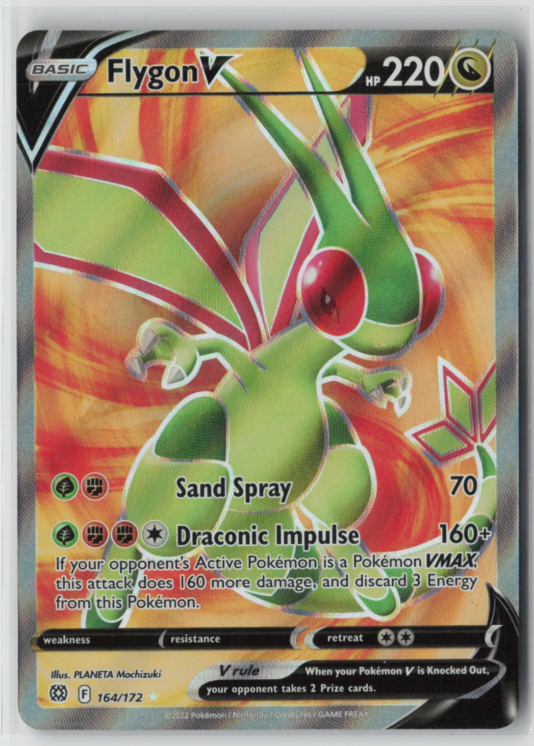 Flygon V (Full Art) 164/172 – SWSH09: Brilliant Stars Pokémon Card NM