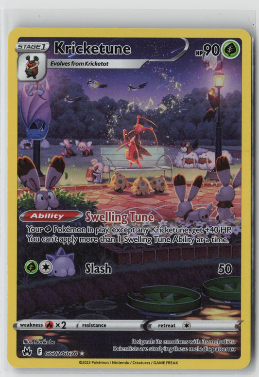 Kricketune GG02/GG70 – Crown Zenith: Galarian Gallery Pokémon Card NM