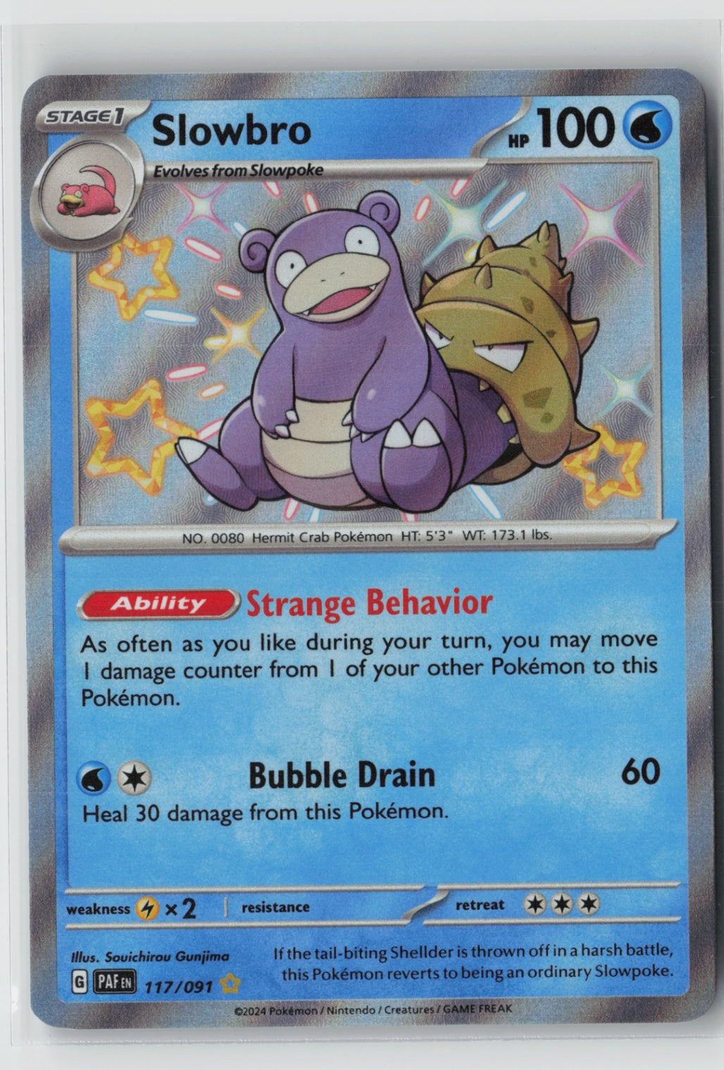 Slowbro 117/091 – SV: Paldean Fates Pokémon Card NM