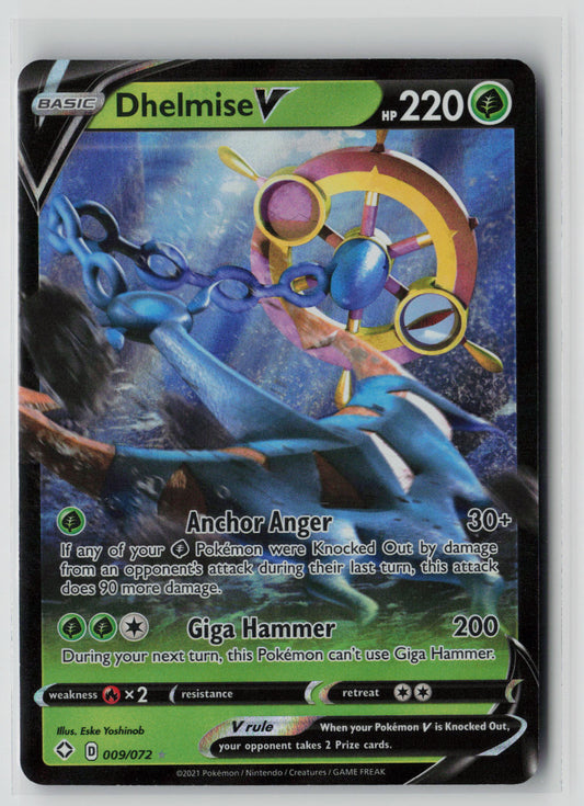 Dhelmise V 009/072 – Shining Fates Pokémon Card NM