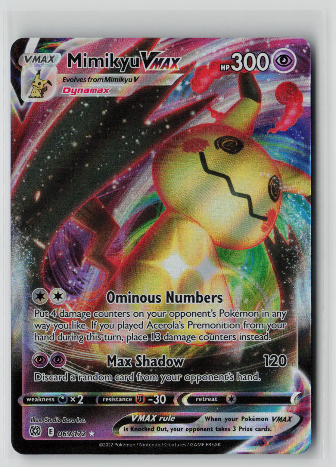 Mimikyu VMAX 069/172 – Brilliant Stars Pokémon Card NM