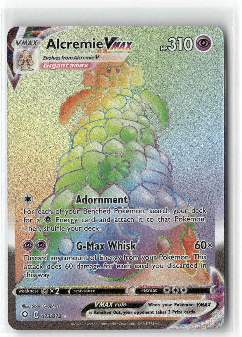Alcremie VMAX 073/072 – Shining Fates Pokémon Card NM