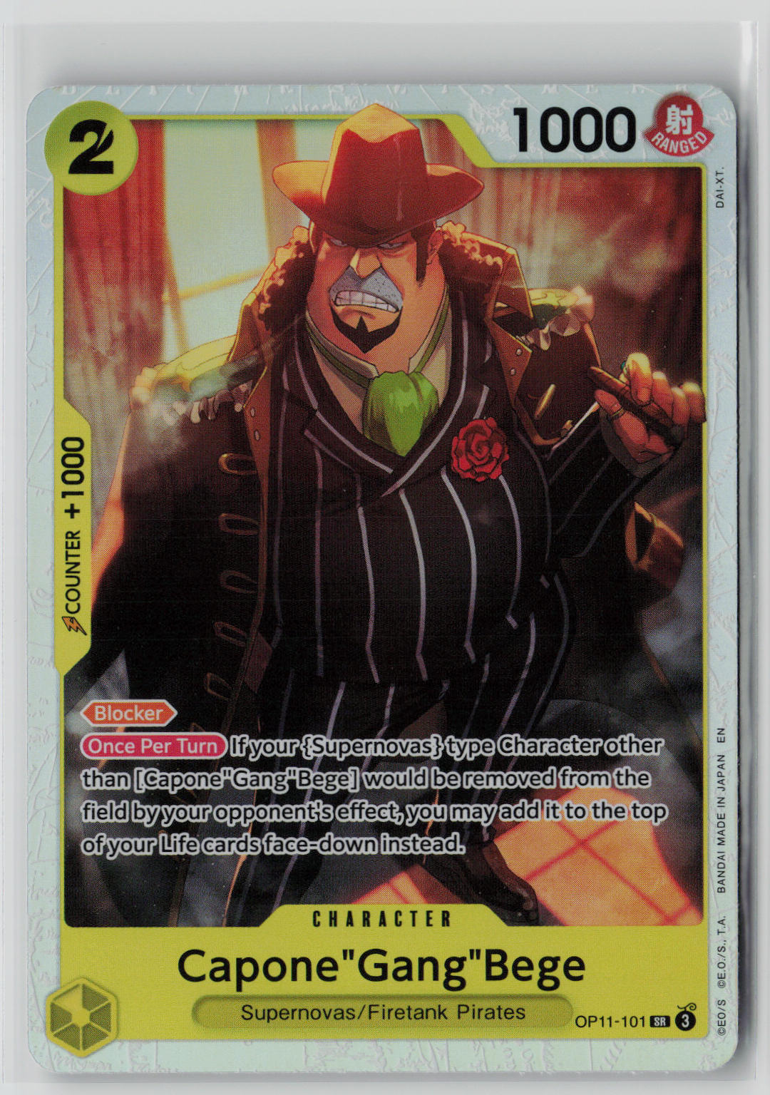 Capone"Gang"Bege OP11-101 – A Fist of Divine Speed NM
