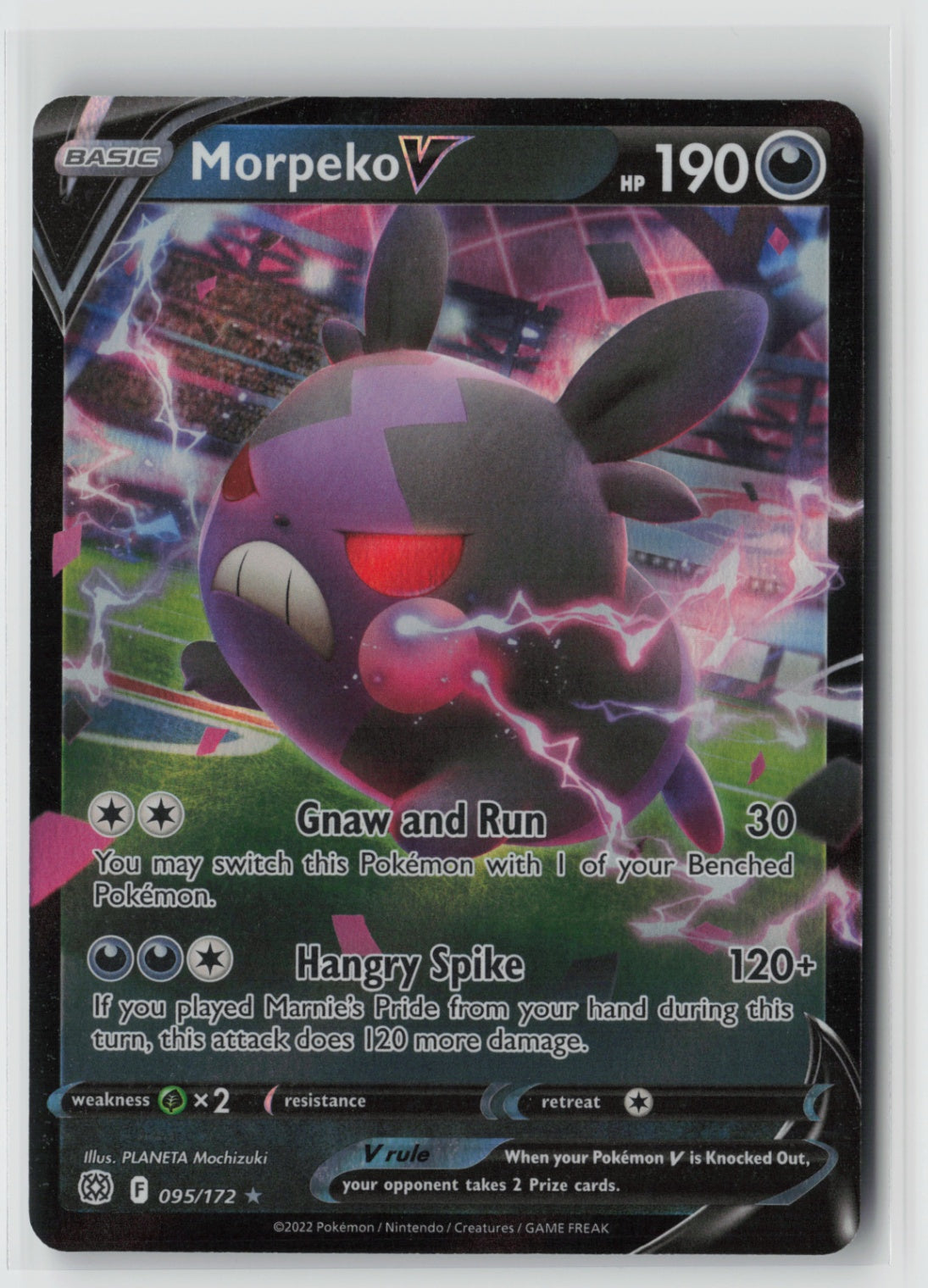 Morpeko V 095/172 – SWSH09: Brilliant Stars Pokémon Card NM