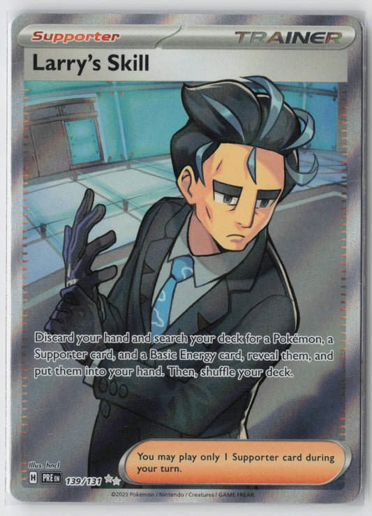 Larry's Skill 139/131 – SV: Prismatic Evolutions Pokémon Card NM