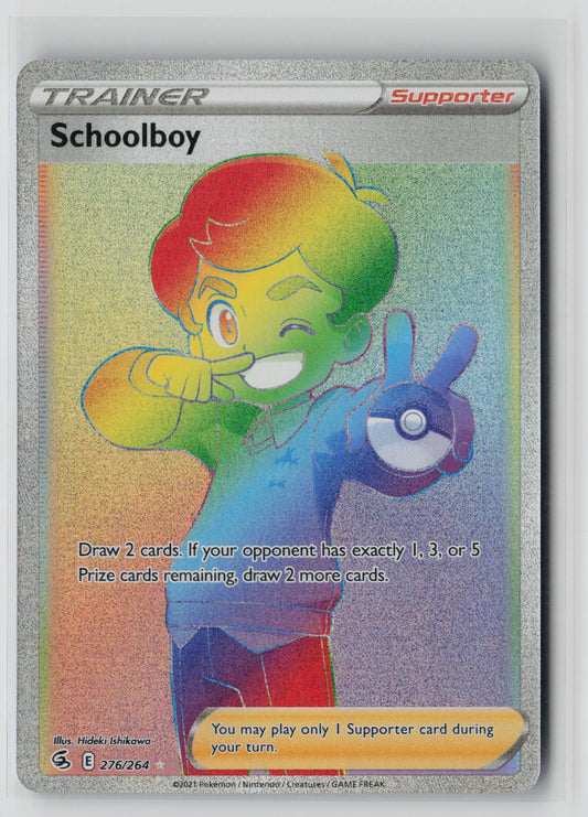 Schoolboy 276/264 – Fusion Strike Pokémon Card NM