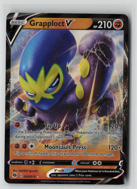 Grapploct V 32/73 – Champion's Path Pokémon Card NM