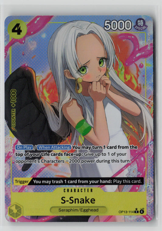 S-Snake (Alternate Art) OP13-114 – Carrying On His Will NM